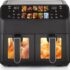 Bosch Heißluftfritteuse Serie 2, 4 L großer Korb für bis zu 2 Personen, Kleine Heißluftfritteuse, 6 Programme, Schwarz, 1.300 Watt, MAF24AB0