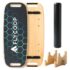 FONCOOD Balance Board Komplett-Set aus Massivholz – 4-in-1 Gleichgewichtsboard mit Rolle, Halbkugel & Faszienball, 78 x 30 cm, belastbar bis 204 kg, rutschfest – für Erwachsene, Anfänger & Profis