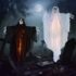 JOYIN Halloween Dekor leuchtender Zombie Groundbreaker animiert mit Blutfleck und gruseligem Sound, Beste Halloween-Dekorationen, Spukhaus, Rasen, Hofdekoration