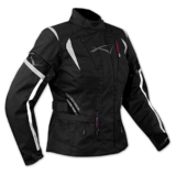 Textiljacke Motorrad Damen Protektoren Thermofutter Wasserdicht Schwarz M, 76.99