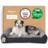 BEDSURE waschbares Hundebett Oxford für Große Hunde, 91x68cm grau