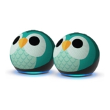 Echo Dot Kids (Neueste Generation) | Smarter WLAN- und Bluetooth-Lautsprecher | 1 Jahr Amazon Kids+ inklusive | Eulen-Design, mit Alexa+ Early Access (Packung mit 2),