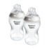 Tommee Tippee-Babyflaschen, Natural Start Flasche für 0m+, 2er-Pack, 260ml Babyflaschen, mit Langsam Flaschensauger, Brustähnlich, Anti-Kolik-Ventil und BPA-frei, grün und weiß