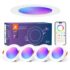DUSKTEC Einbaustrahler LED RGB, Smart LED Spots Deckenleuchte 10W 1000LM
