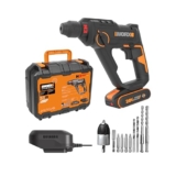WORX WX391 Akku-Bohrhammer 20V,1150 U/min, 6400 bpm, inkl. Akku & Ladegerät,