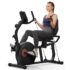 MERACH Liegeergometer für Zuhause mit 8 verstellbaren Widerstandsstufen, leichte kommerzielle Heimtrainer Fahrrad mit Smart Bluetooth, exklusiver App-Konnektivität, LCD-Display, Herzfrequenzsensoren
