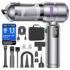 VONKO S6 Pro Saugroboter mit Wischfunktion und Absaugstation, 8000Pa Saugkraft,LiDAR 2.0 Laser Navigation,180 Min.Laufzeit,Teppicherkennung,App/Alexa,Ideal für Tierhaare,Hartböden,Kohleschwarz