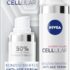 NIVEA Cellular Expert Filler Augen & Lippen Konturpflege, straffende Anti-Falten Augencreme mit Hyaluron- & Folsäure, Lippenpflege zur Straffung der Lippenkontur (15 ml)
