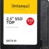 Intenso Top Interne 2,5″ SSD SATA III, 256 GB, Schwarz