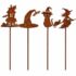 Halloween Deko Metallschild „Parken für Hexen“ 20×30 cm für Garten & Tür