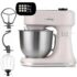 Kenwood Titanium Chef Baker – Küchenmaschine mit Waage inkl. 3-teiligem Patisserie-Set, 5 l Edelstahlschüssel, 1200 W, Weiß (KVC65.001WH)