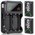 EasySMX X15 Kabelloser Controller für PC & Switch, Hall-Effekt Joystick und Trigger ohne Drift, Wireless Gaming Gamepad mit 7 RGB Licht, 1000mAh Akku, 2 Programmierbare Tasten – Schwarz