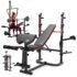 HAMMER Finnlo Latzug-Station Multi-Lat-Tower – Übungen für Rücken Arme Schultern Bauch, 120 kg belastbare Gewichtsauflage, Kraftstation 141x120x210cm