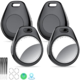 Tukio Air Tracker Tags Schlüsselfinder 4er Pack für Apple Wo ist? (Nur iOS),