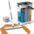 Leifheit Bodenwischer Set Power CLEAN, Presssystem mit 2 Wischbezügen