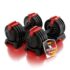HOP-Sport Hantelscheiben Set 30 kg, Gewichtsscheiben 30 mm / 31 mm Bohrung, Kunststoff Hantelgewichte 2×5 kg + 4×2,5 kg + 8×1,25 kg, für Langhantel & Kurzhantel