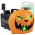 BeamZ S553L Nebelmaschine Halloween Deko mit LED Kürbis Kopf – 550 Watt Rauchmaschine mit 2L Flüssigkeit, 2-in-1 mit Halloween Kürbis Deko, 16 Farben Lichteffekt, Soundeffekt Nebelmaschine Mini
