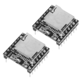 ULTECHNOVO 2 Stück Kleiner und Einstellbarer Lautstärke mit Speicherkartensteckplatz Mp3 Player aus Kunststoff und Elektronischen Bauteilen für Outdoor Einsatz,
