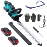 Akku-Heckenschere 1200W 58,8 cm bürstenlos180° kompatibel mit Maklta 21V,
