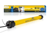 Schellenberg 21220 Rolladenmotor mit Funk neue Generation, 20 Nm, bis 8,5 m² Fläche, Funk Endlageneinstellung, für 60 mm Welle, 868,4 MHz Frequenz,