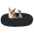 FEANDREA Hundebett flauschig, waschbar, Langer Plüsch, 50 cm Durchmesser