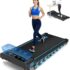 CHAOKE Walking Pad mit Steigung 9%, 1-10 km/h Laufband für Zuhause mit APP, 2.75HP Walking Pad Cardio für Home-Office mit Eingebaute Lautsprecher, LED-Anzeige, Leise Schreibtisch Laufband
