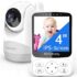 HelloBaby 6 Zoll Babyphone mit Kamera, Babyfon ohne WLAN mit 4000-mAh-Akku