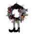 FTUREERA 2 Stück Halloween Deko Kürbis, Herbstdeko Kürbis mit Gruseligem Gesicht, KürbisDeko Laterne Halloween Keramik, Hallo-ween Kürbi aus Keramik mit LED Licht für Halloweenparty