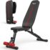 GORILLA SPORTS® Hantelbank mit Ablage, klappbar, verstellbar, bis 200 kg