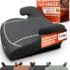 FLOWZOOM Comfy Nackenkissen Flugzeug & Auto – Einstellbares Memory Foam Reisekissen mit flexiblen Druckknöpfen für 360° Stütze, atmungsaktiver weicher Bezug – inkl. Transportbeutel – Grau