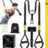RHINOSPORT Schlingentrainer Sling Trainer Set mit Türanker Einstellbar Fitness Zuhause Suspension – geeignet für unterwegs und für das Training im Innen- und Außenbereich