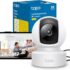 Hama Überwachungskamera innen (smarte WLAN Kamera mit Nachtsicht, 1080p, Aufzeichnung, Bewegungsmelder m. Personenerkennung, Sprechanlage, Indoor Kamera schwenkbar, auch für Haustiere, Babyphone) weiß