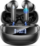 2026 Bluetooth Kopfhörer, Kopfhörer Kabellos Bluetooth 5.4 HiFi Stereo, Ohrhörer mit LED Anzeige, 50 Std Spielzeit In Ear Kopfhörer mit 6 ENC Noise Cancelling Mics, IP7 Wasserdicht Kabellose Kopfhörer,