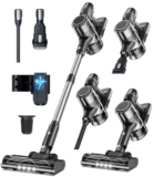 Akku Staubsauger Kabellos Akkustaubsauger Akkusauger – Kabelloser Stabstaubsauger Elektrische Sauger Kehrbesen mit Ladestation Cordless Vacuum Cleaner Für Tierhaare Teppich Beutellos Stielstaubsauger