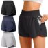 GEVECORI 2 in 1 Laufshorts Damen – Kurze Sporthose mit 2 Taschen