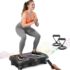 Dskeuzeew Vibrationsplatte für Frauen Klein Fitnessgeräte Zuhause Abnahmen