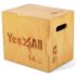 Yes4All CFL8 3 in 1 Plyo Box aus Holz mit rutschfester Oberfläche, 40,6 cm x 35,5 cm x 30,4 cm, Plyometric Box Plattform für Sprungtraining, Jump Boxes für Home Gym Übung und Outdoor Workout