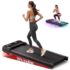 CHAOKE Walking Pad mit Steigung 9%, 1-10 km/h Laufband für Zuhause mit APP, 2.75HP Walking Pad Cardio für Home-Office mit Eingebaute Lautsprecher, LED-Anzeige, Leise Schreibtisch Laufband