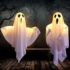 NEOVSUNY 4 Stück Halloween LED Leuchtende Augen für Halloween Deko Skelette,Totenköpfe,Kürbisse,Grabsteine,Horror-Dekoration Timer & 8 Modi,Upgrade der Batterie
