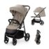Ergobaby Metro3 Kinderwagen Buggy mit Liegefunktion, Baby-Buggy ab Geburt bis 22kg (0-4 Jahre), Zusammenklappbar und Autositz Kompatibel, höhenverstellbarer Griff, ergonomischer Sitz, Natural Beige