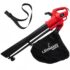 KANWOD Elektro Rasenmäher, 1200 W, 32 cm Schnittbreite, 30 Liter Grasfangkorb, 3-stufige Schnitthöhenverstellung 30-70 mm, 3400 U/min, empfohlen für Rasenflächen bis 500 m², Grau/Blau