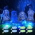 6 Stück Halloween Deko, Grabsteine Außen mit LED für Garten