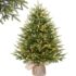 Yaheetech 90cm Mini künstlicher Weihnachtsbaum mit Schnee, Tisch-Christbaum