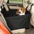 Vivifying Hunde Autositz mit Sicherheitsleine, 48x45x35 cm (Schwarz)