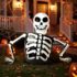 Zaun Dekoration Halloween Garten Hof Kunst Zeichen Pfähle,Hof Dekorationen Hexe Zombie Spähen Zeichen Rasen im Freien Party Dekor Zaundekoration für Die Gartendekoration Innenhofdekoration Deko