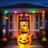 D-FantiX Halloween Kürbis Schnitzset, 13 Stück Professionelles Edelstahl DIY Kürbis Schnitzwerkzeug mit Aufbewahrungstasche und Carving-Schablonen für Kinder