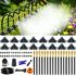 Solar Bewässerungssystem, Garten Automatisches Bewässerungs mit 22 Modi Timer, 15M Schlauch & 15 Tropfstrahler, Tropfbewässerung Set für Balkon, Hochbeet, Gewächshaus & Outdoor Topfpflanzen (3W)