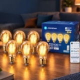 Aigostar Smart LED Lampe E27 6W 806LM Filament Bluetooth Mesh 6 Stk,