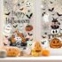 HOMCOM Halloween Deko Skelett Outdoor 75cm Animiert Hängend mit Sound