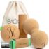 BACKLAXX® Faszienrolle Set aus Kork mit Massageball, Wirbelsäule & Rücken